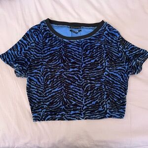 Urban Outfitters blue and black top